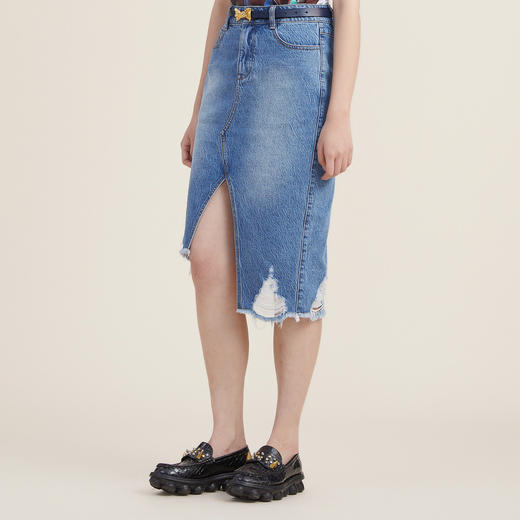 谜底2022秋季新款厚底松糕单鞋法式学院风女223MX1442 商品图2