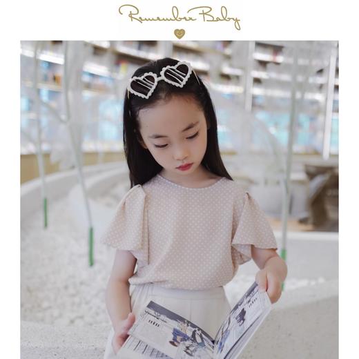 现货 / SOFT PINK | 进口品牌面料制 柔雾粉伞袖系带法式波点复古小上衣 商品图0