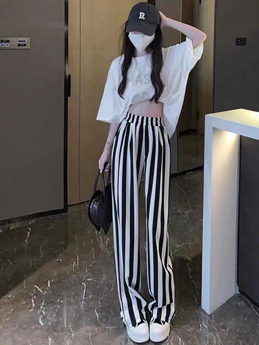 【YW】无忧购夏日新款冰爽高腰垂坠感抖抖印花凉凉裤(7.20号截单后3-7天发货） 商品图4