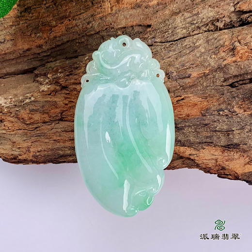 派瑞翡翠 翡翠挂件 糯种 飘花 商品图2