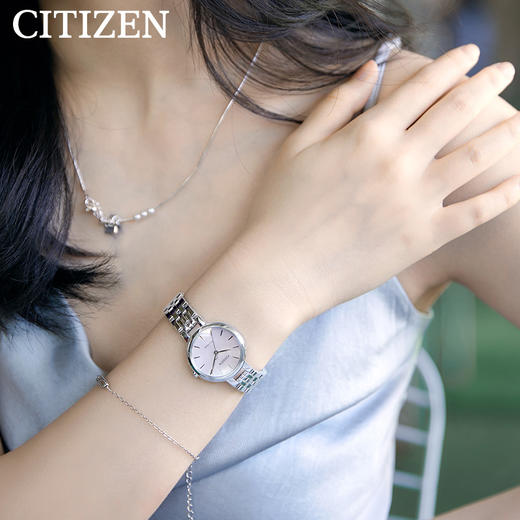 西铁城2022年夏季新品花语风吟系列光动能女士手表EM0990-81L 商品图2