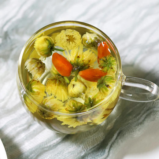 方罐装  三百年留香正宗桐乡胎菊特级正品头采杭白菊花蕾花草茶青花纹罐装50g*2罐 商品图3