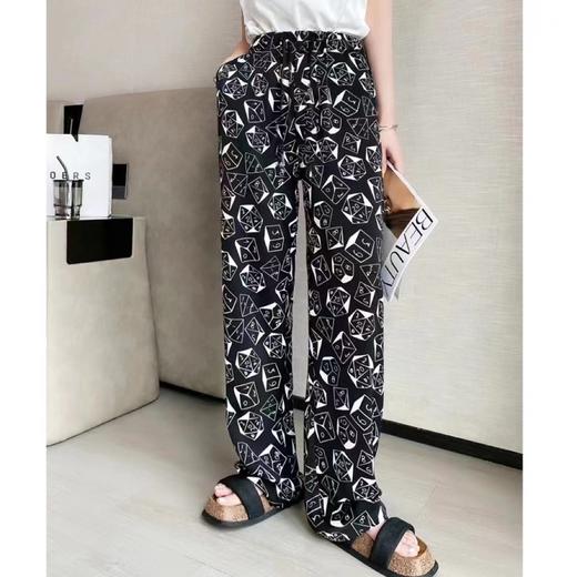 【YW】无忧购夏日新款冰爽高腰垂坠感抖抖印花凉凉裤(7.20号截单后3-7天发货） 商品图5