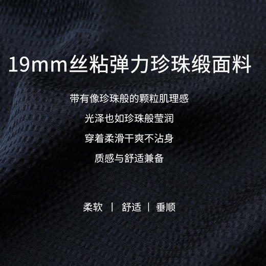 玳莎弹力珍珠缎通勤真丝小圆角领衬衫桑蚕丝气质衬衣简约质感上衣   CC31303 商品图3