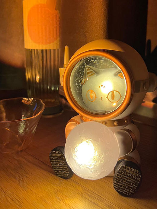 【米舍】大英博物馆安德森猫太空喵氛围灯摆件小夜灯睡眠灯 商品图1