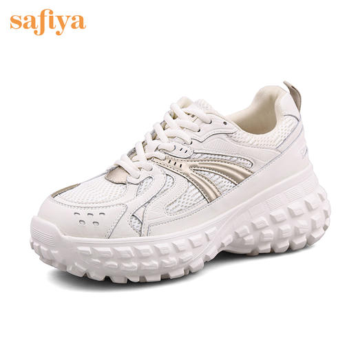 Safiya索菲娅新潮设计轮胎底老爹鞋2022秋新款网面超轻休闲鞋SF23112407 商品图1