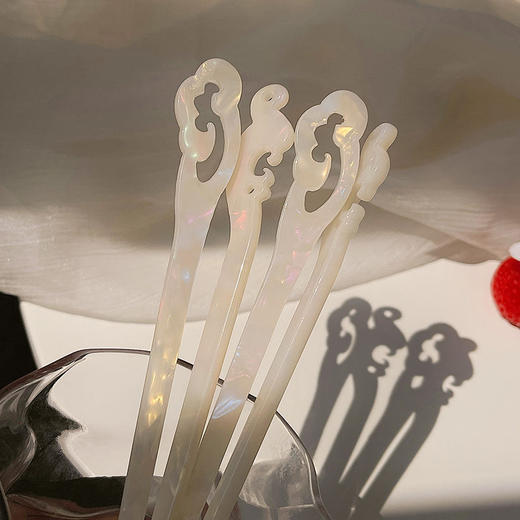 山河令温客行同款古风发簪周子舒祥云定情簪子简约现代丸子头发饰 商品图4