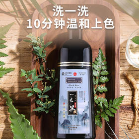 【第3瓶1元】广州白云山一洗黑染发无需调剂一洗即染染发像洗头一样简单萃取植物精华多色可选智能染发