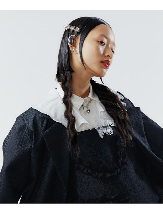 MOON WILD野月亮 金属风情侣铜镀白金耳挂原创小众个性高级感耳饰配饰新款 商品图2