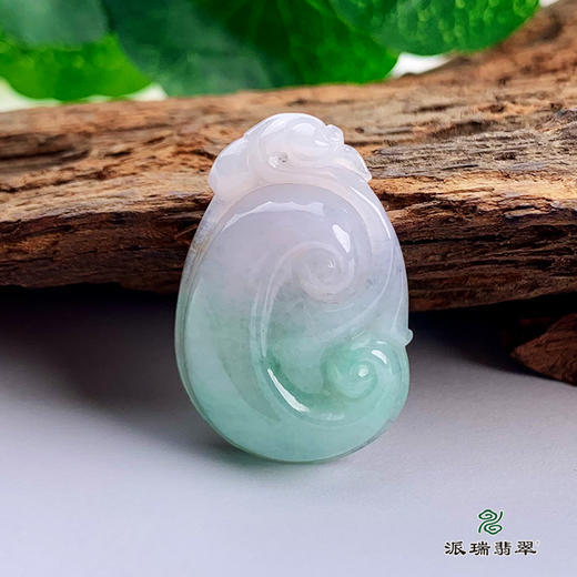 派瑞翡翠 翡翠挂件 糯种 飘花 商品图0
