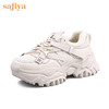 Safiya索菲娅网红月光白轻盈底老爹鞋2022秋网面透气运动鞋SF23112421 商品缩略图1