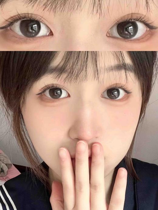 平价年抛 小泪包 Hymora  中直径14.2 着色13.4  (同品牌多副更划算 选款色板在详情页138一副 198两幅 238三副) 黑色渐变美瞳 商品图0