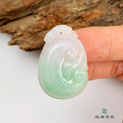 派瑞翡翠 翡翠挂件 糯种 飘花 商品图3