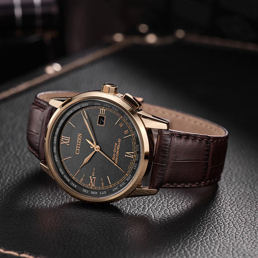 西铁城/CITIZEN新品空中之鹰系列光动能电波男士手表CB0158-10H 商品图2