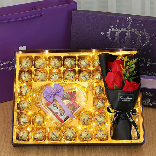 七夕情人节礼物送女朋友男朋友女孩花束礼盒浪漫实用女生礼品 商品图3