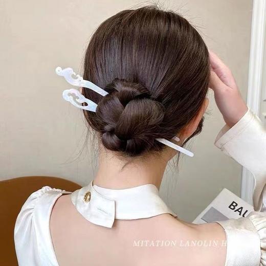 山河令温客行同款古风发簪周子舒祥云定情簪子简约现代丸子头发饰 商品图3