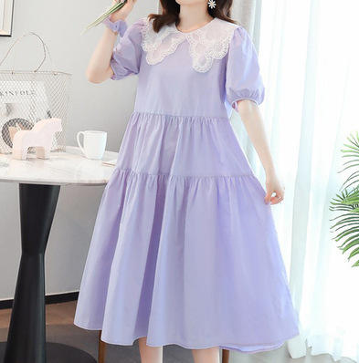 【甜美减龄 韩版孕妇裙】孕妇2022夏新款 宽松大码孕妇连衣裙 商品图5