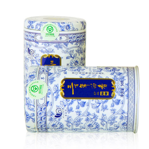 圆罐装 三百年留香桐乡胎菊特产花茶正品杭白菊泡茶胎菊青花纹铁罐装50克*2罐 商品图3