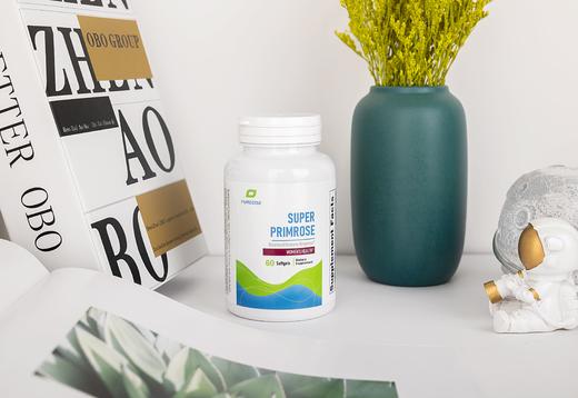【月见草油精华1300mg】Super Primrose 60粒 富含γ-亚麻酸 GLA 经期不适 青春期男女生 痘痘肌 皮肤粗糙 皮肤紧致度弹性 Purecise倍赛思 商品图1