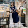 【时尚百搭拼接假两件孕妇裙】孕妇装夏装新款大码恤孕妇连衣裙 商品缩略图3