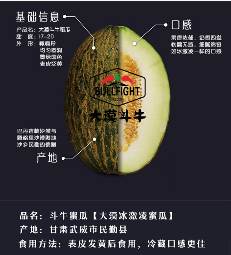 顺丰京东包邮甘肃大漠斗牛蜜瓜2个瓜67斤2个瓜8斤彩箱装
