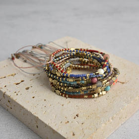 【12cm短款】VIKIKO日本天然天河石元素细小手链绳 12-25cm