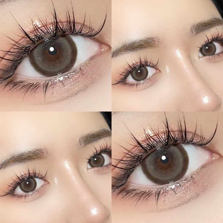 LILYANNA半年抛隐形眼镜 麻薯棕14.5mm 一副/2片-VVCON美瞳网10