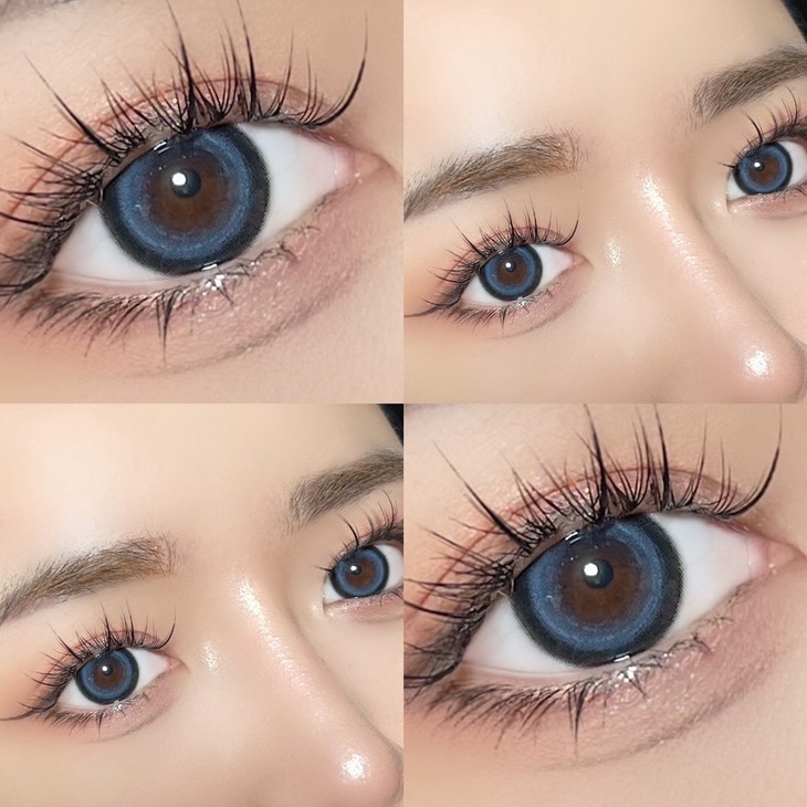 LILYANNA半年抛隐形眼镜 糯米蓝14.5mm 一副/2片-VVCON美瞳网9