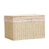 日式草编编织收纳箱杂物整理箱储物箱有盖大号置物衣服玩具收纳箱 商品缩略图4