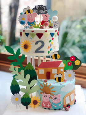 悬浮小猪佩奇奶油蛋糕 下单前请仔细阅读商品详情