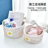 布艺化妆品收纳筐桌面玩具杂物零食收纳盒收纳篮子简约储物篮 K10 商品缩略图1