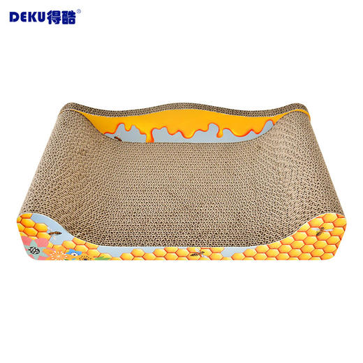 【买抓板就送猫薄荷】猫抓板大号猫沙发床贵妃椅瓦楞纸猫窝磨爪器耐磨猫咪玩具用品 商品图1