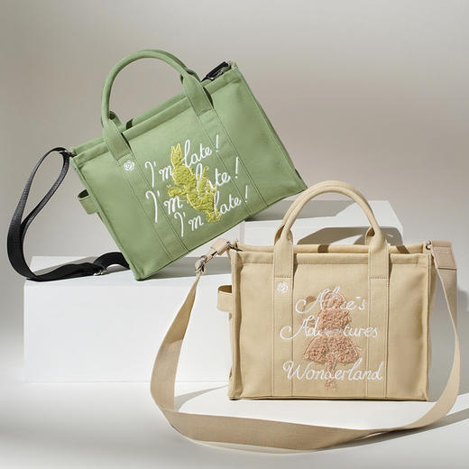 大英博物馆爱丽丝手提斜挎包棉帆布包托特包单肩送女友七夕礼物 商品图2