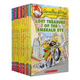 【中商原版】新版老鼠记者1-10册英文原版 Geronimo Stilton全彩漫画 400L-700L 学乐分级阅读 儿童章节桥梁书 平装 英文原版 7-12岁