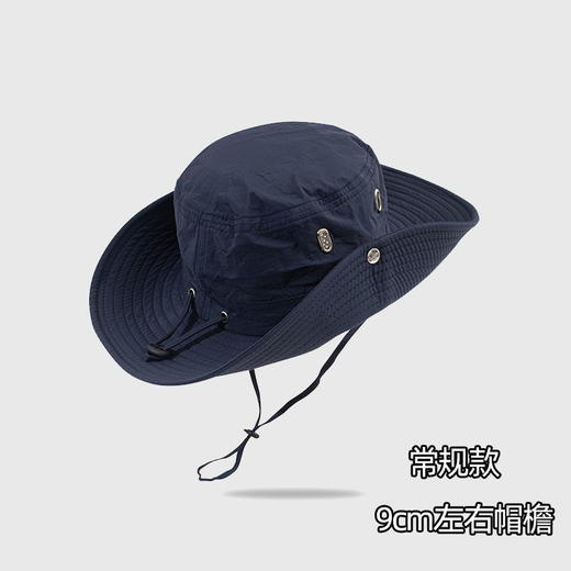 日系潮牌抽绳渔夫帽子男女夏季透气防晒户外登山钓鱼帽西部牛仔帽 商品图5