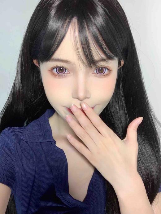 年抛 蜜桃多士sheepcon  大直径14.5 着色14.4 (同品牌多副更划算 选款色板在详情页)粉紫色混血美瞳 商品图3