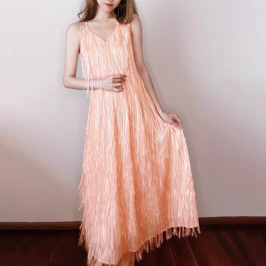 浪漫流苏吊带连衣裙 商品图3
