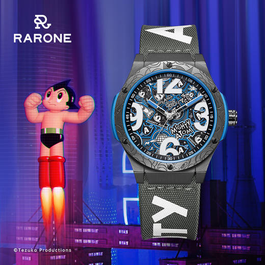 铁壁阿童木联名雷诺手表 潮流自动机械表 商品图2