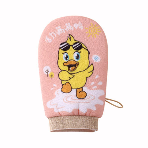 【卡通小黄鸭搓澡巾】儿童搓澡巾无痛不伤皮肤免搓家用挂绳宝宝搓泥手套 商品图4