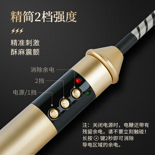 roomfun 房趣 电击棒 道具 刑具sextoy皮鞭用品皮拍调教鞭子情趣用品 商品图5