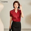 2楼NAERSI服饰红色波点衬衫 商品缩略图0