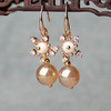 JGL-03220288镀金珍珠耳环复古贝壳耳饰气质汉服旗袍配饰送女友礼物 商品缩略图0