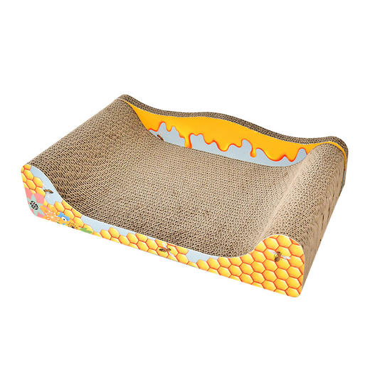 【买抓板就送猫薄荷】猫抓板大号猫沙发床贵妃椅瓦楞纸猫窝磨爪器耐磨猫咪玩具用品 商品图4