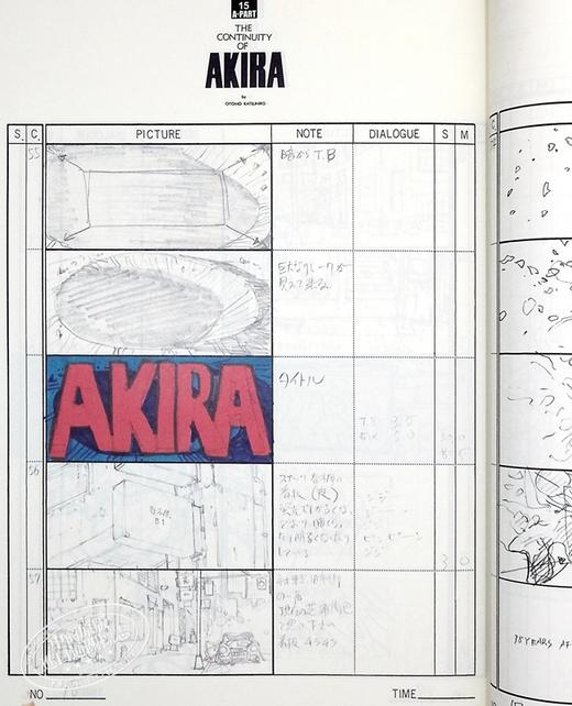 【中商原版】阿基拉 动画分镜画集1 大友克洋全集系列 日文原版 Animation AKIRA Storyboards 1 OTOMO THE COMPLETE WORKS 商品图5