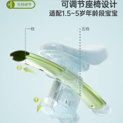 COOGHI酷骑三轮车儿童脚踏车1-5岁多功能轻便自行车 商品图2