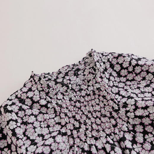 【马克珍妮 芦芙】秋装新款 幸运草印花经典法式衬衫221335 商品图2