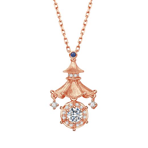 ［东方爱意］18K金钻石项坠#亭 商品图2