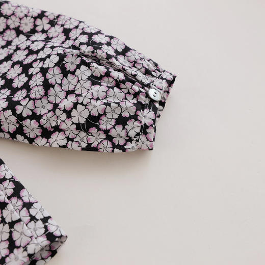 【马克珍妮 芦芙】秋装新款 幸运草印花经典法式衬衫221335 商品图4