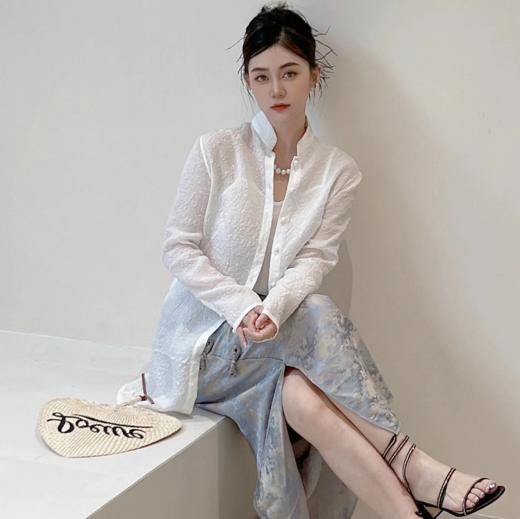 预定|盛唐牡丹 新中式经典款提花真丝缎面 单条裙子.潮快闪[福利品] 商品图3