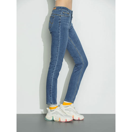 Lee商场同款22秋季新品优形丹宁女433牛仔裤浅蓝LWB100433101-269 商品图3